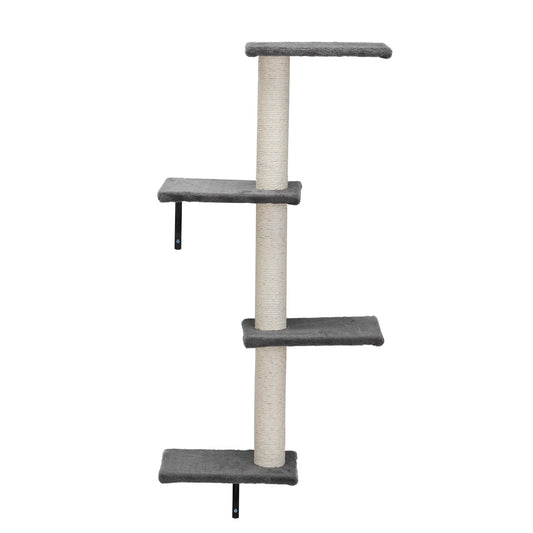 Floating Cat Shelves & Perches – 5pc Wall Cat Furniture Set