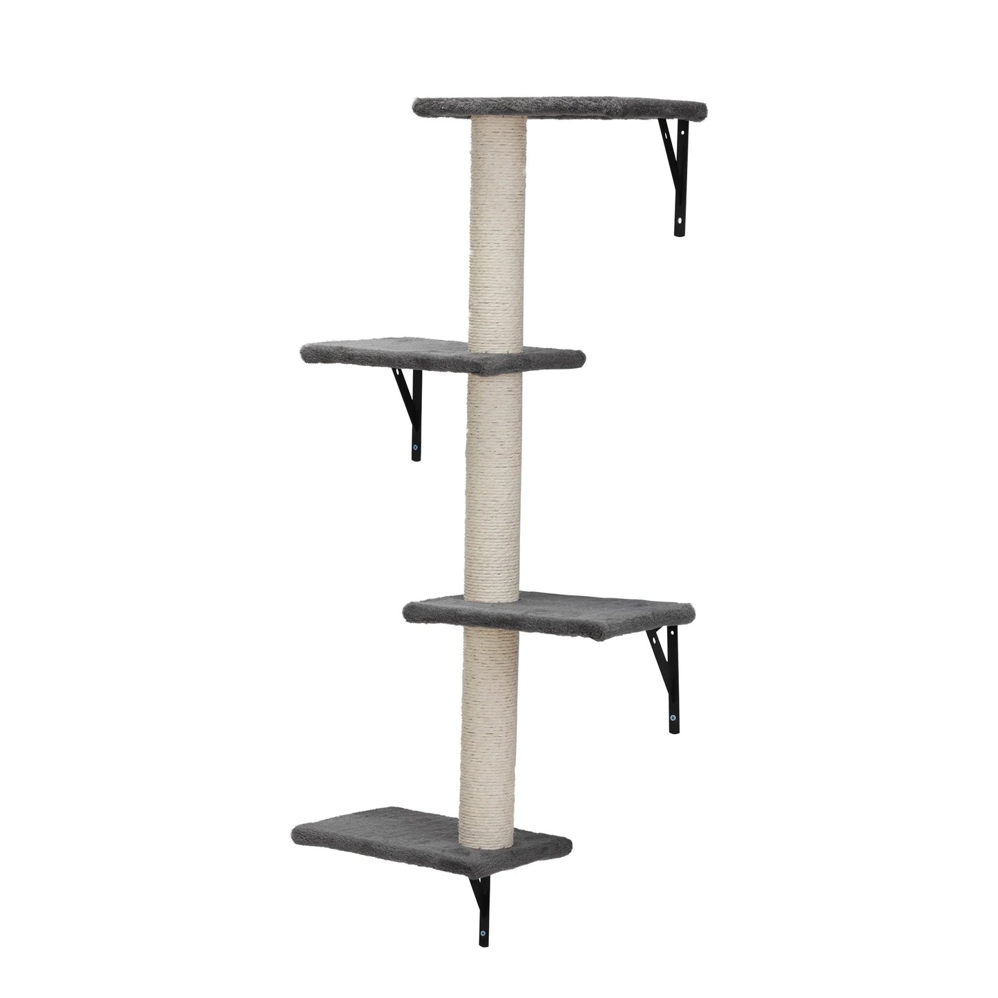 Floating Cat Shelves & Perches – 5pc Wall Cat Furniture Set